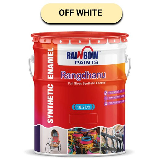 Rainbow Rangdhanu Full Gloss Synthetic Enamel Paint -Off White