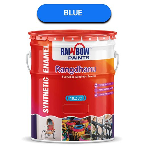 Rainbow Rangdhanu Full Gloss Synthetic Enamel-Blue Colour Paints