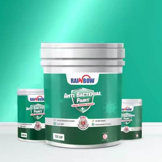 Rainbow Anti-Bacterial Interior Emulsion Paint-White 3.64 Ltr