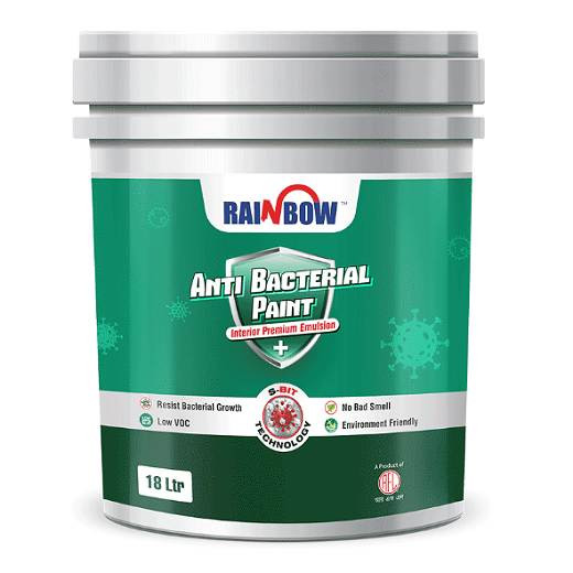 Rainbow Anit Bacterial Interior premium Emulsion Paint-Off White Colors