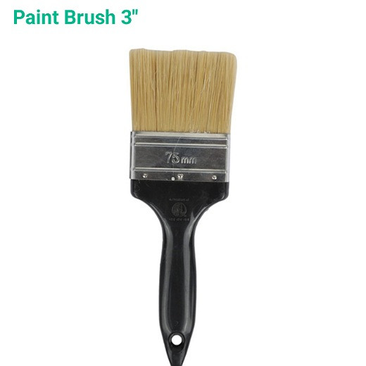 Action Paint Brush (Plastic Handle)-3"  1Dozen