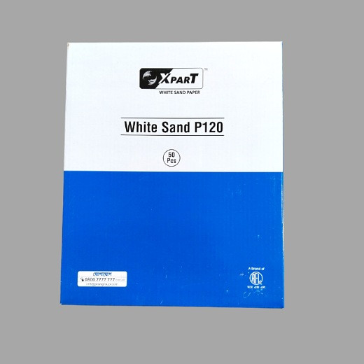 ১২০ নাম্বার সাদা সিরিজ কাগজ ৫০ পিস White Sand P120 Paper