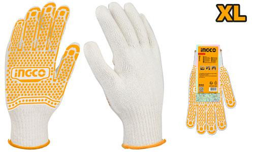 Knitted&PVC dots gloves
