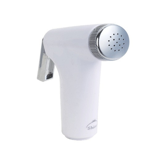 Push Shower White Head-Plastic Core