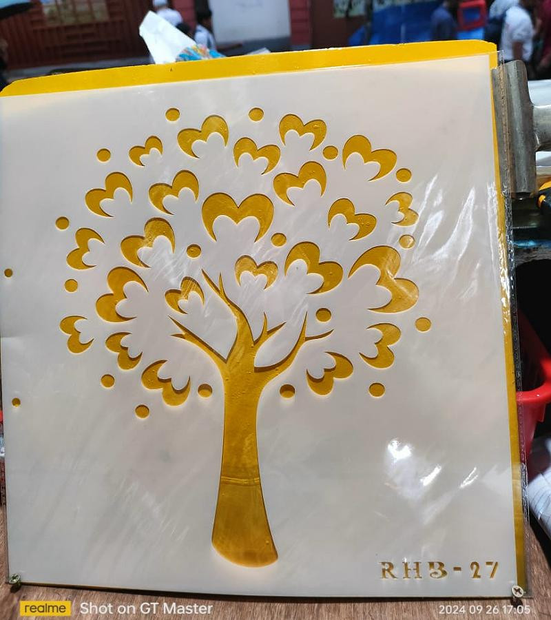 Painting Paper 12"by12" the tree  ডিজাইন পেপার