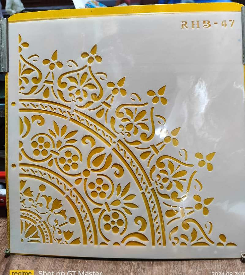 Stencil Wall & Art Painting design Paper 12"by 12"