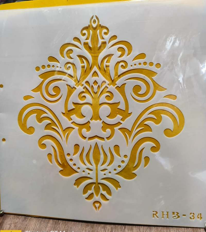 Stencil Wall & Art Painting design Paper 12"by 12"