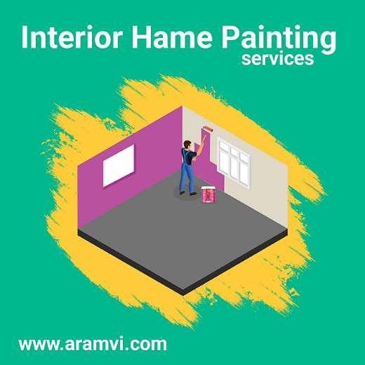 Home Painting with Paints for Interior 02 (Per Square Feet)