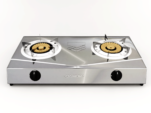 Jamuna Gas Stove JGS-GB12SS LPG/NG (Brass Burner)
