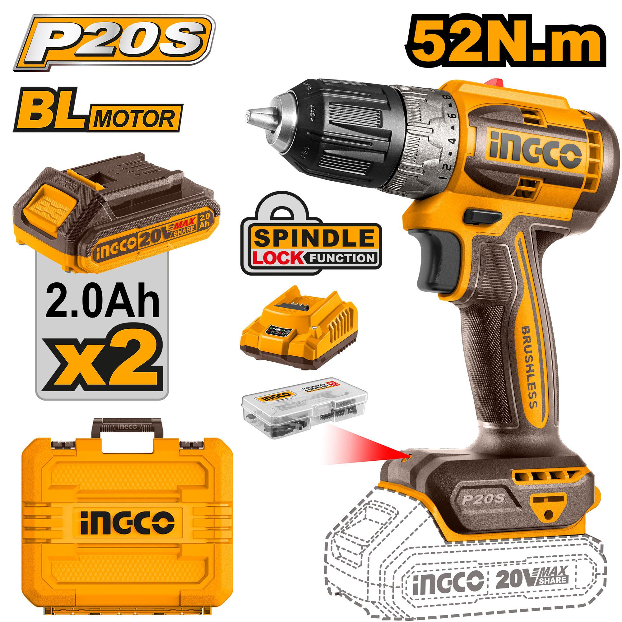 Brushless cordless drill