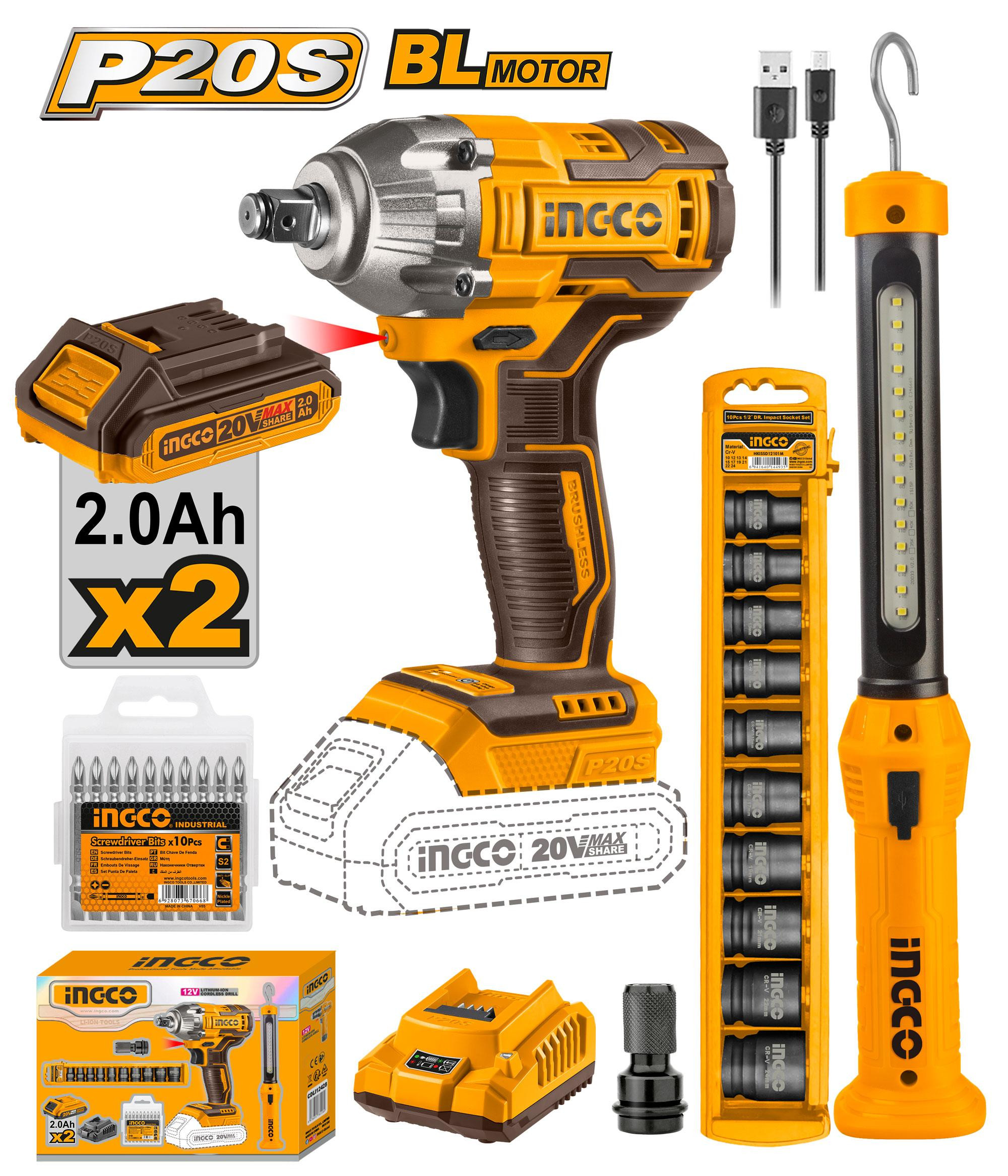 Cordless 2 Pcs combo kit