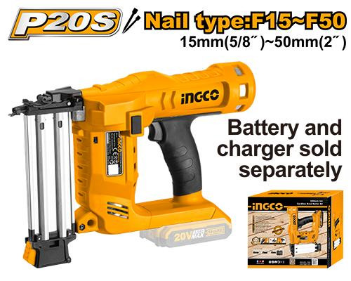 Cordless brad nailer
