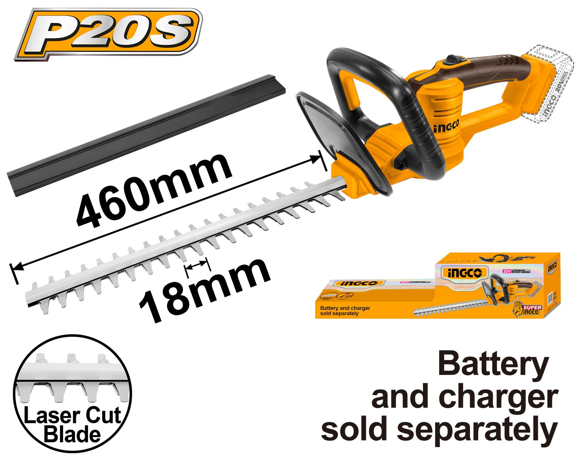 Cordless hedge trimmer