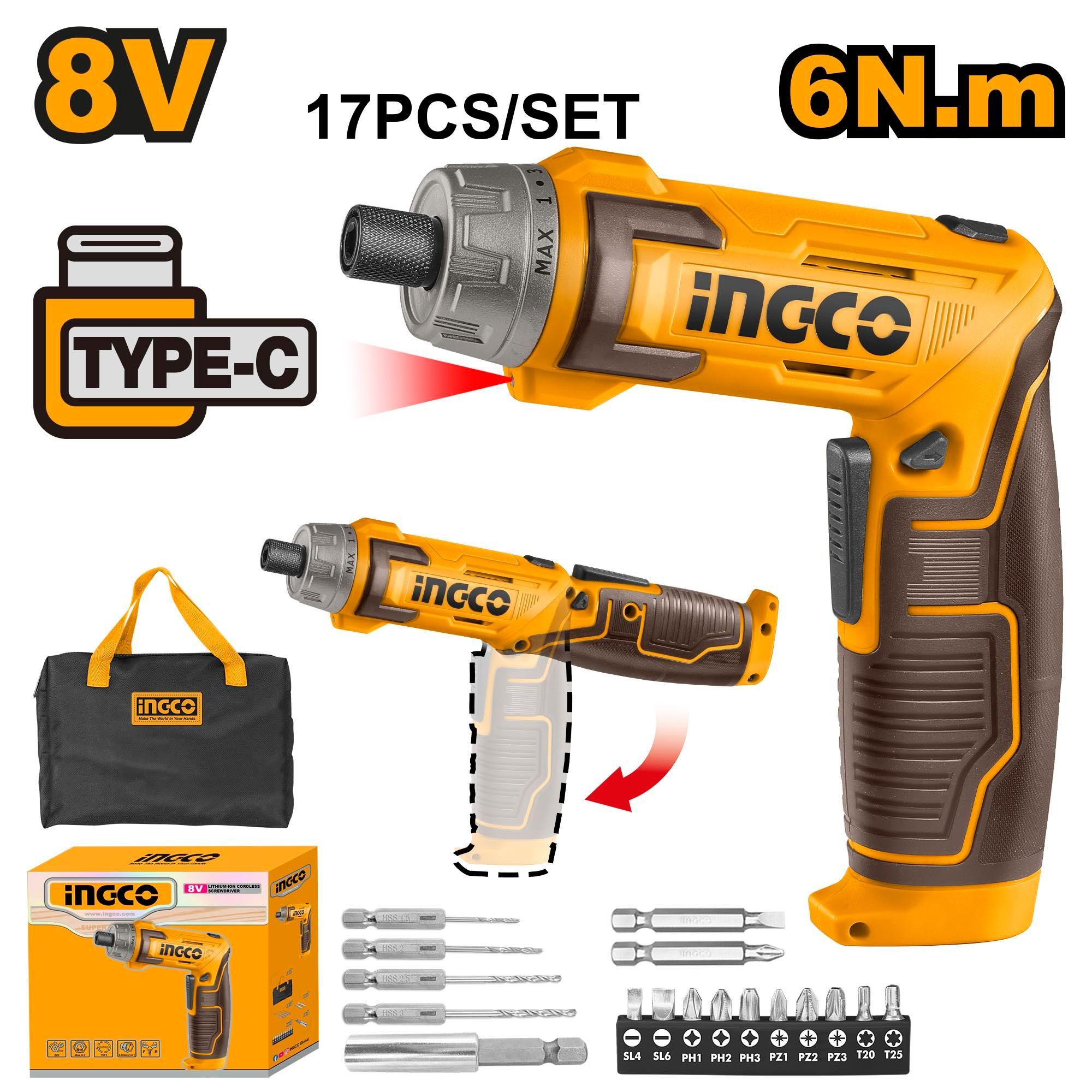 Cordless screwdriver