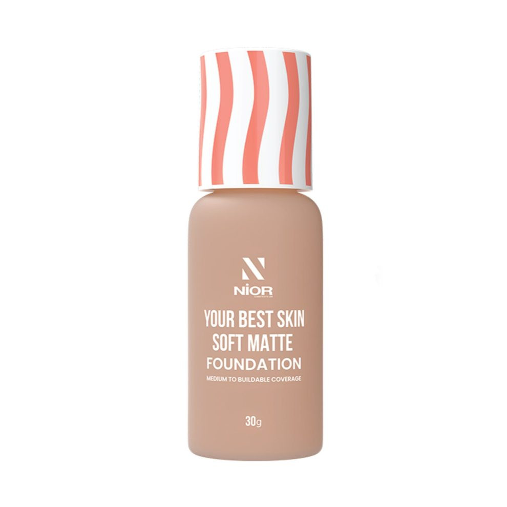 Nior Your Best Skin Soft Matte Foundation – Golden Tan NIOR Your Best Skin Soft Matte Foundation