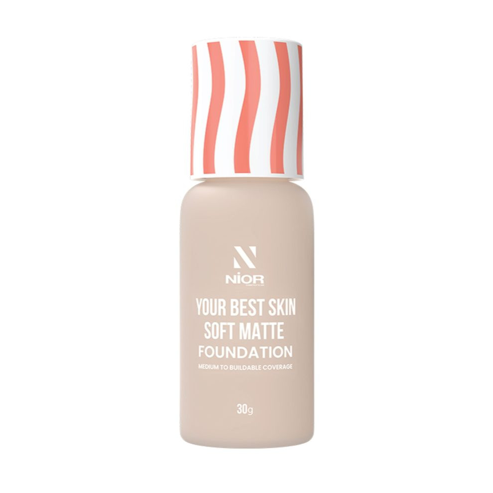 Nior Your Best Skin Soft Matte Foundation – Neutral Creme (Light Medium)
