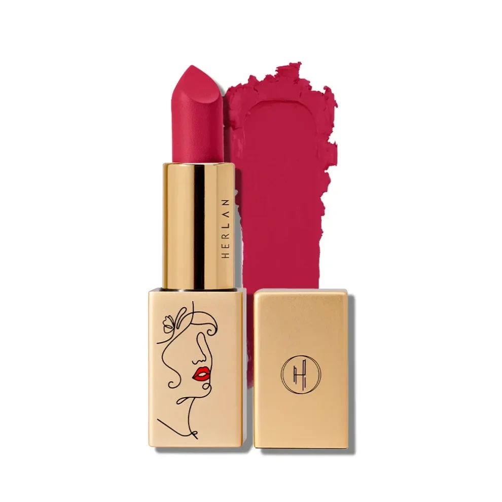 Herlan Cushion Matte Lipstick Psychedelic Pink