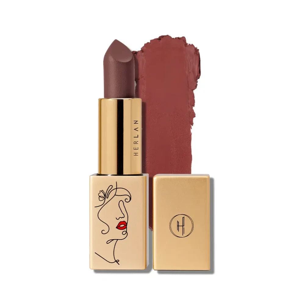 Herlan Cushion Matte Lipstick Retro Rust