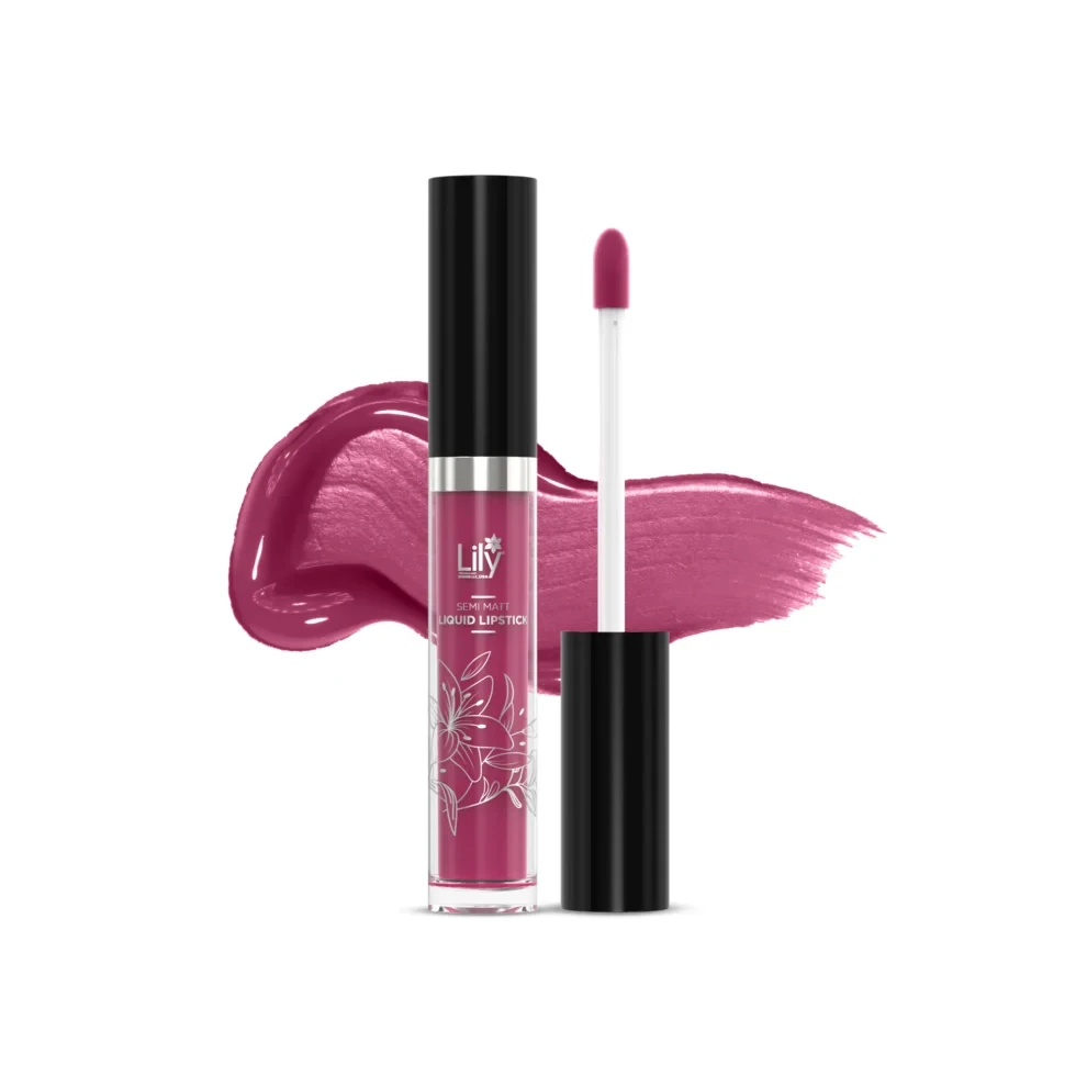 Lily Semi Matt Liquid Lipstick- Fire Pink