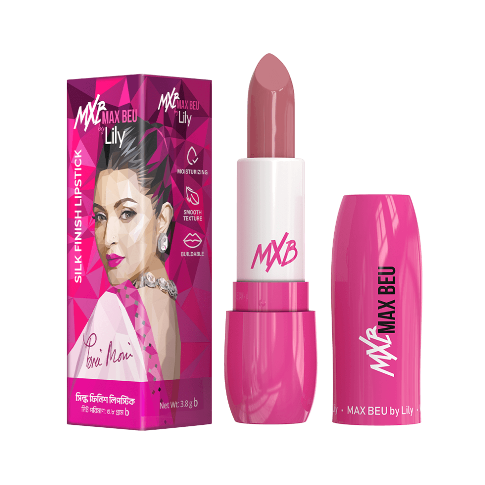 Max Beu Silk Finish Lipstick – 52