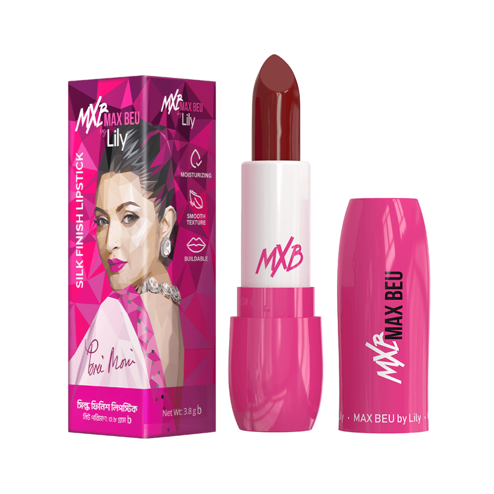 Max Beu Silk Finish Lipstick – 53
