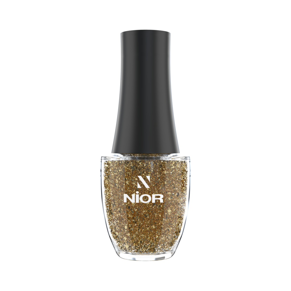NIOR Glitter Nail Polish Glowy Amber