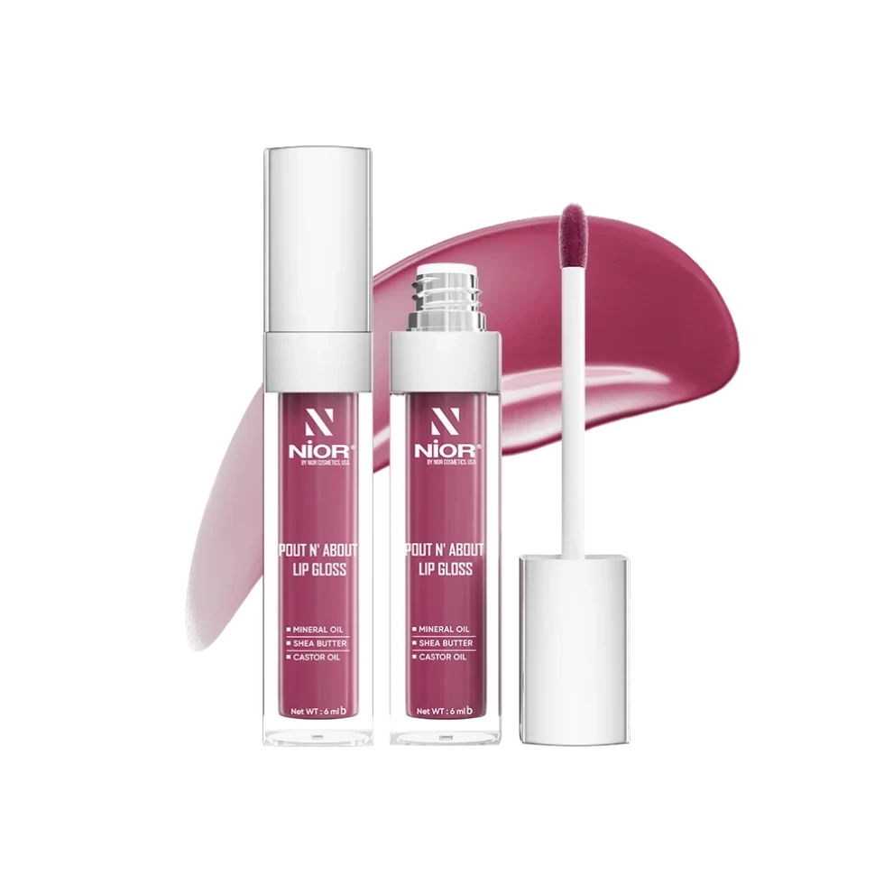 Nior Pout N’ About Lip Gloss – Raspberry Riot