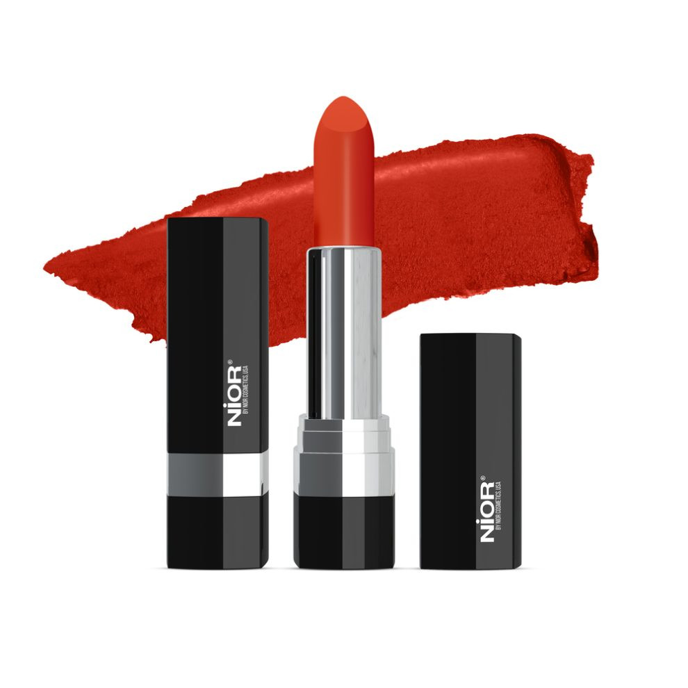 Velveteen Matte Lipstick – Coral Red