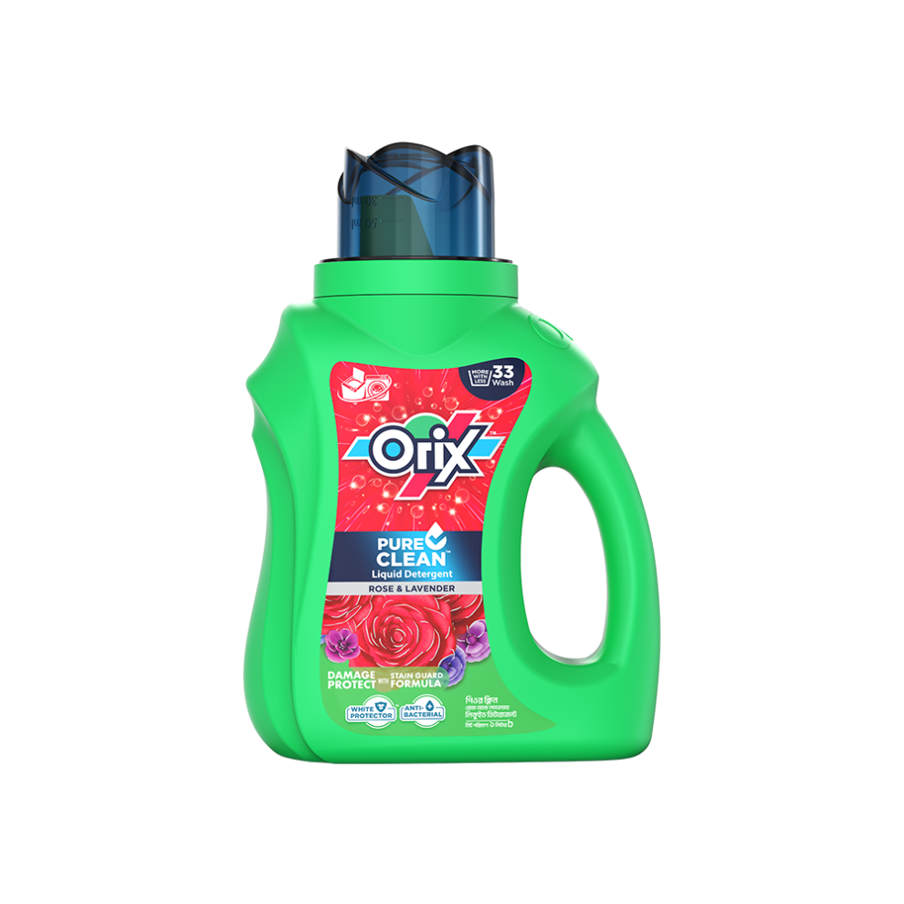Orix Pure Clean Liquid Detergent (Rose & Lavender)