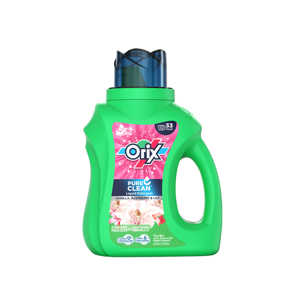Orix Pure Clean Liquid Detergent (Vanilla, Raspberry & Lily)