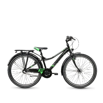 EU STANDARD PREMIUM Bicycle 26 inch 3-speed Black & Neon