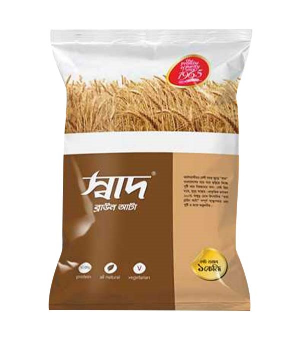 Shaad Atta Whole Wheat Brown 1Kg
