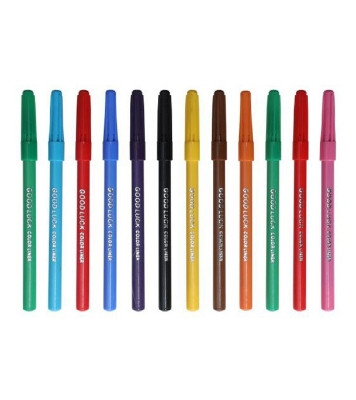 Good Luck Color Lined- ( 12 Pcs Pouch )