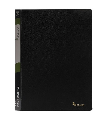 Good Luck Long Punch File A4 Multi Colour