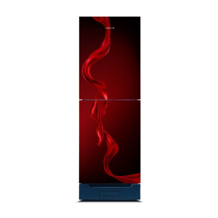 SINGER Bottom Mounted Refrigerator | 184 Ltr | FBDS185-RG | Red