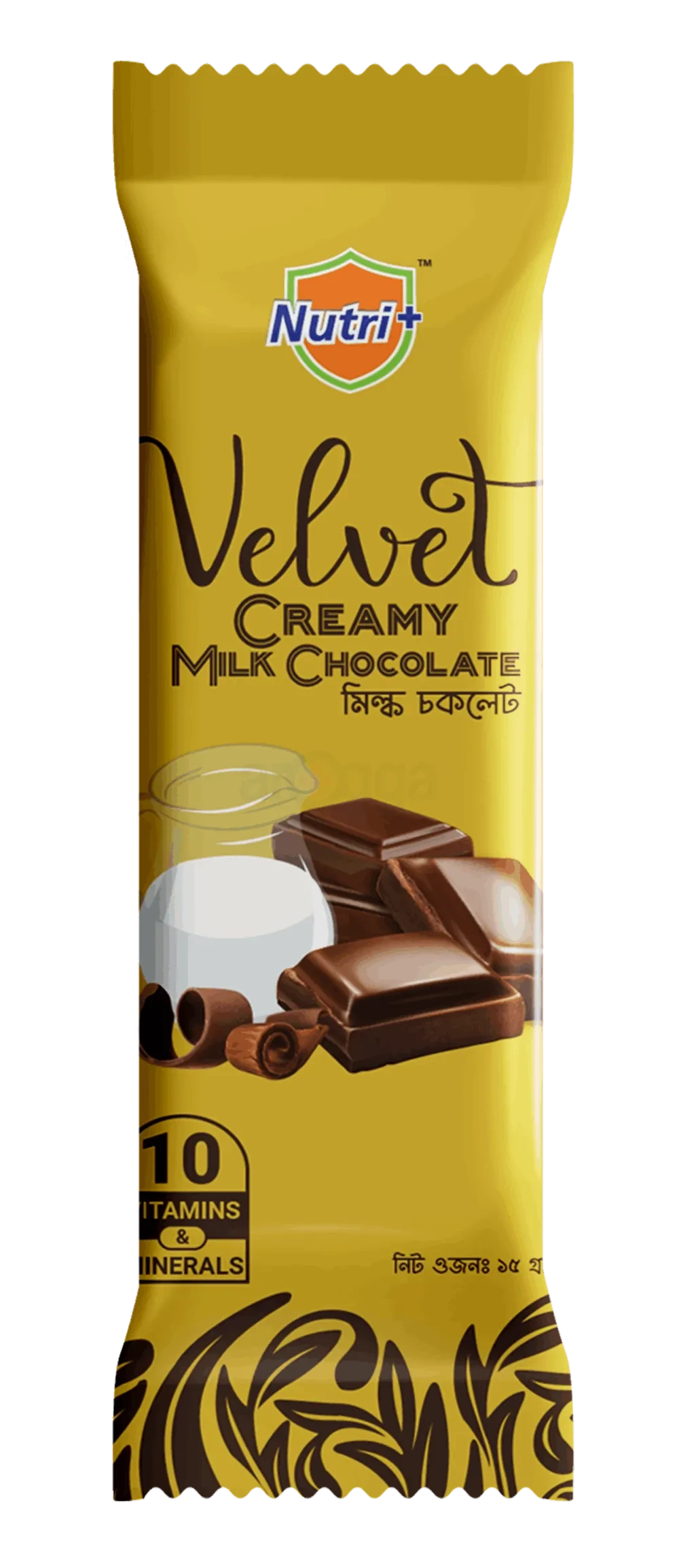 Nutri+ Velvet Creamy Milk Chocolate 15gm Pack