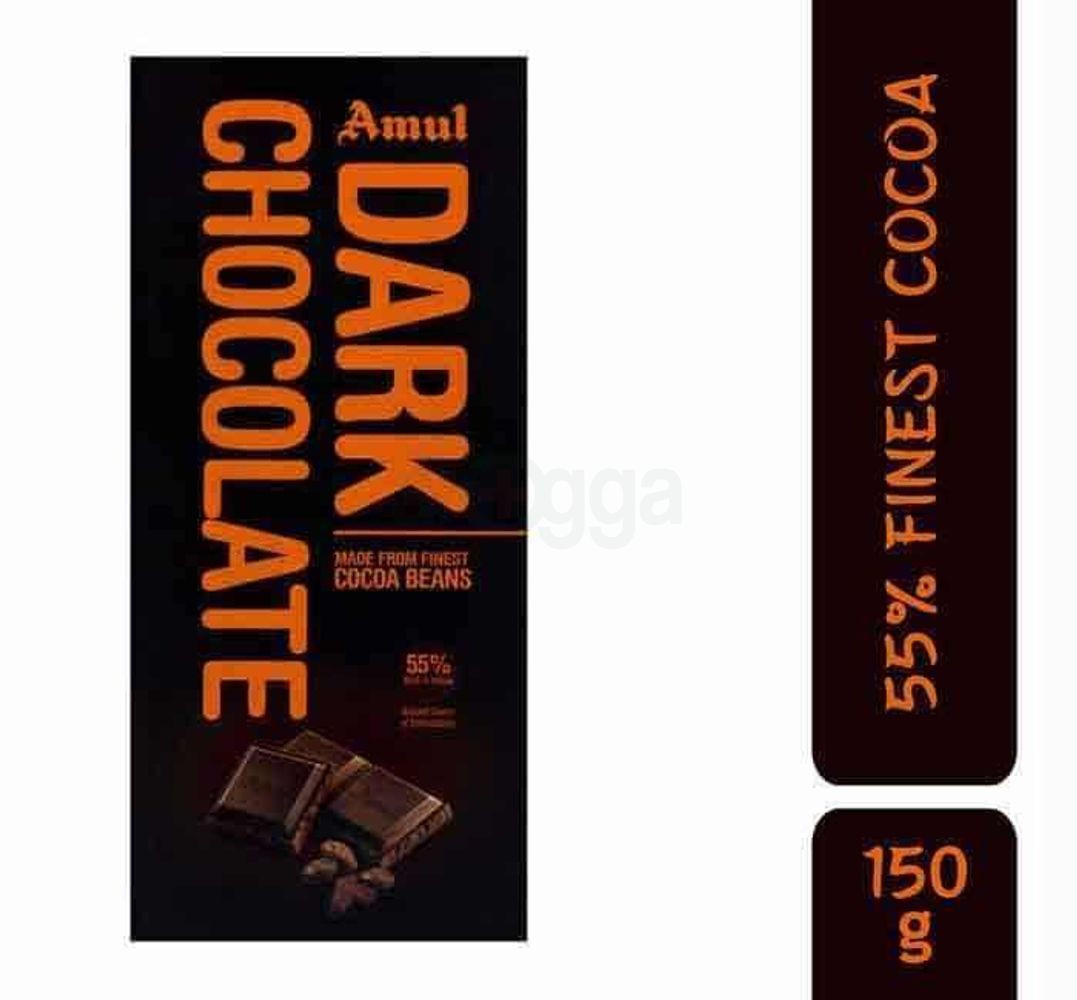Amul Dark Chocolate Made From Finest Cocoa Beans Bar 150gm
