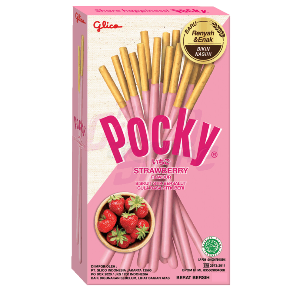 Pocky Strawberry Flavour Chocolate 43gm