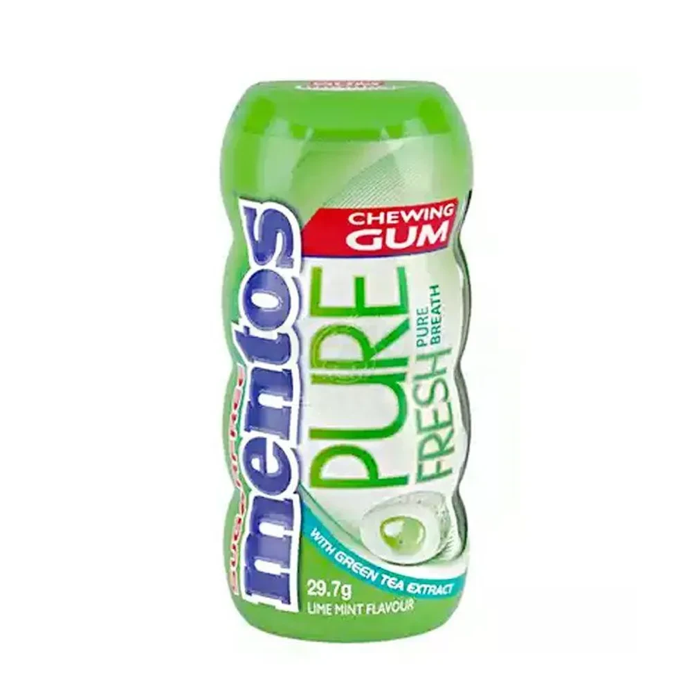Mentos Pure Fresh Chewing Gum Lime Mint Flavor