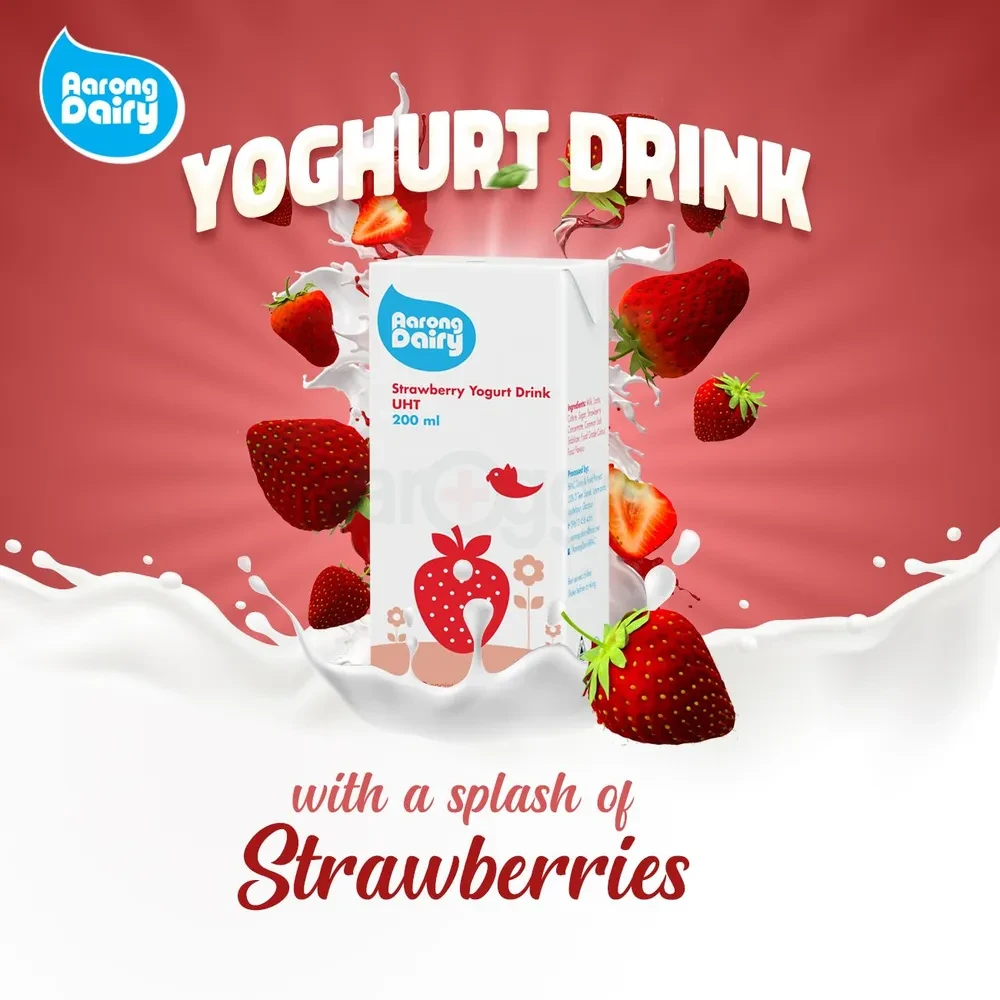 Aarong Dairy Strawberry Yogurt Drink 200ml