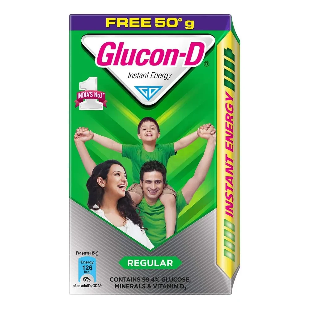 Glucon-D Instant Energy Regular (450gm + Free 50gm)