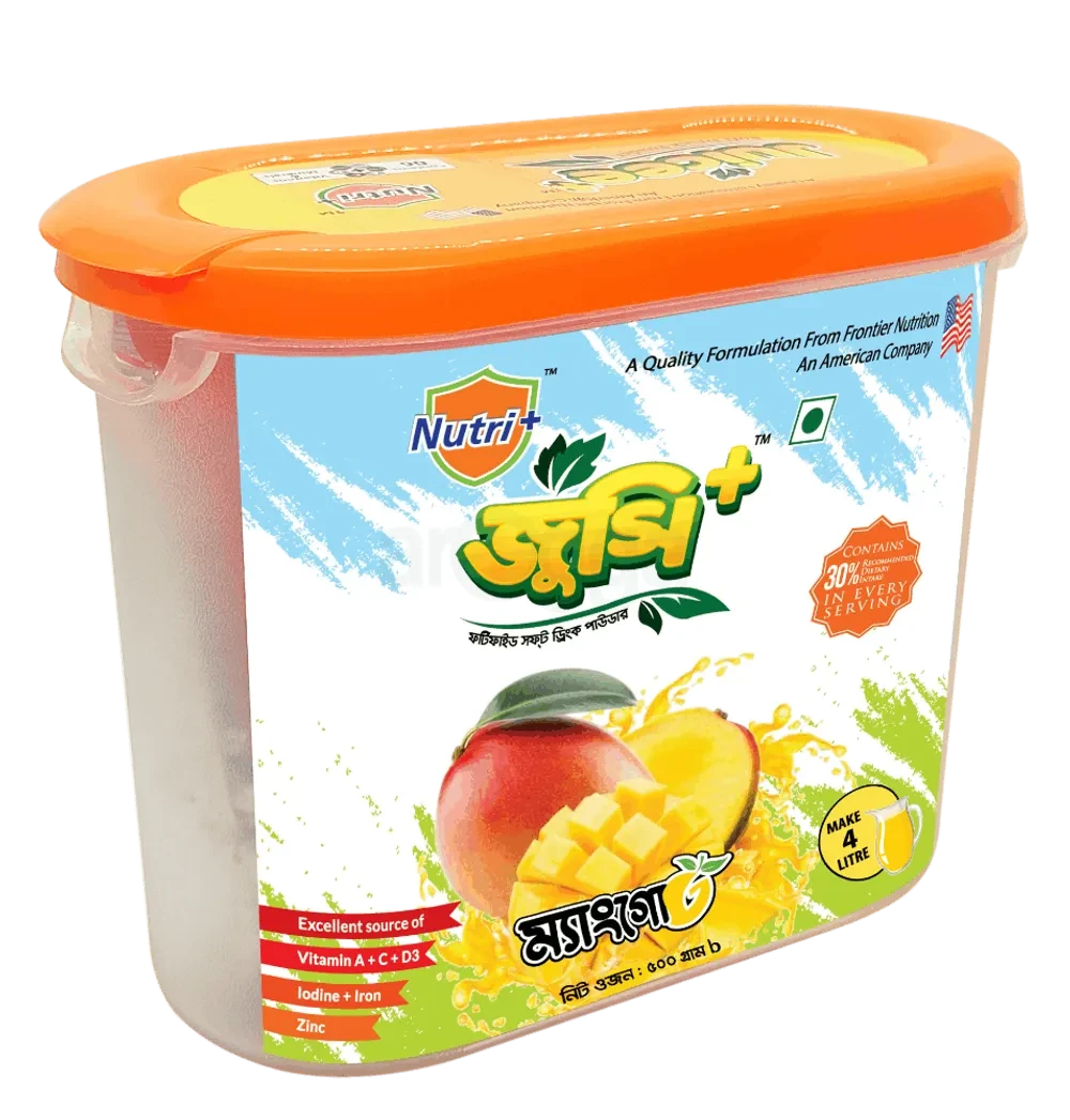 Juicee+ Mango Soft Drinks Powder - Jar 500gm