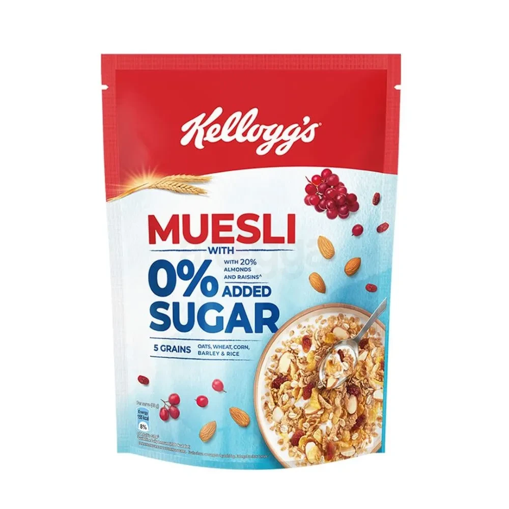 Kellogg's Muesli 0% Added Sugar Breakfast Cereal 500gm
