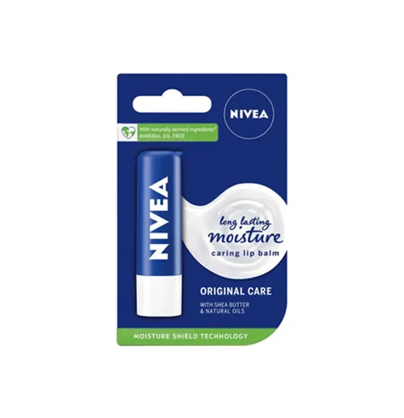 Nivea Original Care Long Lasting Moisture Caring Lip Balm - 5.5ml