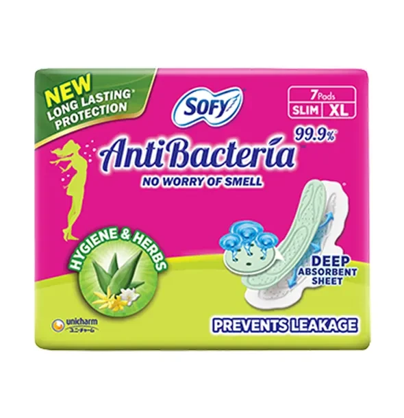 Sofy Anti Bacteria XL Slim Sanitary Napkin (290mm) - 7 Pads