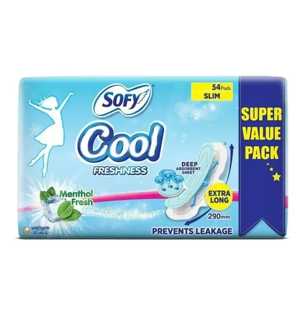 Sofy Cool Extra Long Sanitary Napkin (290mm) - 54Pads