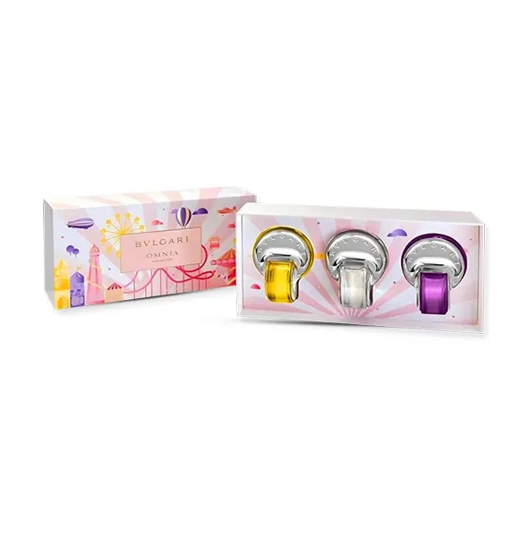 Bvlgari Omnia Collection Eau De Toilette 3 Pcs Mini Perfume Gift Set - 45ml