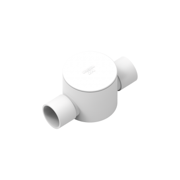 CIRCULAR BOX 3/4'' 2 WAY MEDIUM White