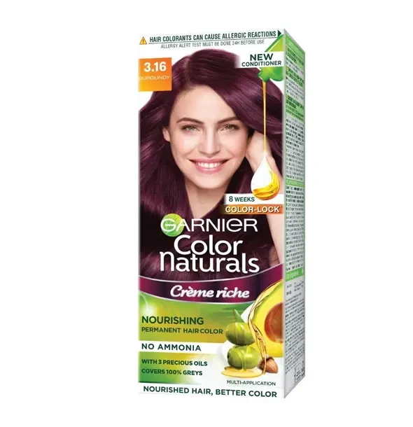 Garnier Color Naturals Nourishing Permanent Hair Color 3 - (35ml + 30g)