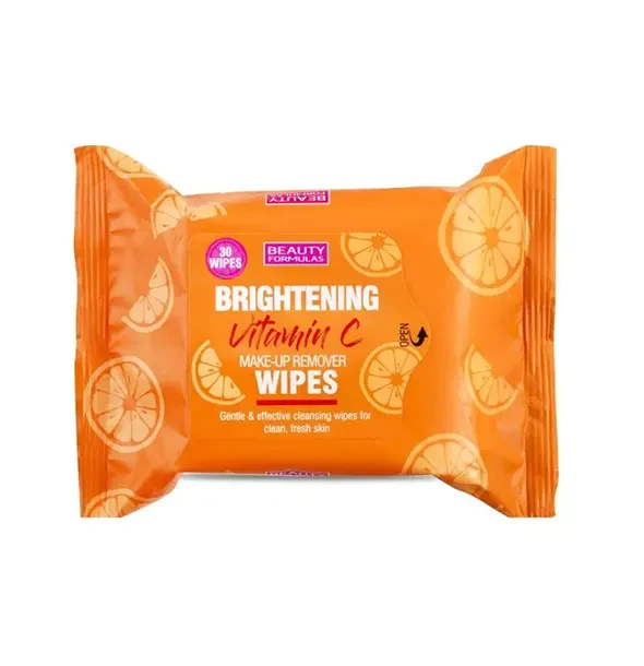 Beauty Formulas Brightening Vitamin C Make Up Remover Wipes - 30 Wipes